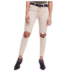 Free People Destroyed Skinny Jeans